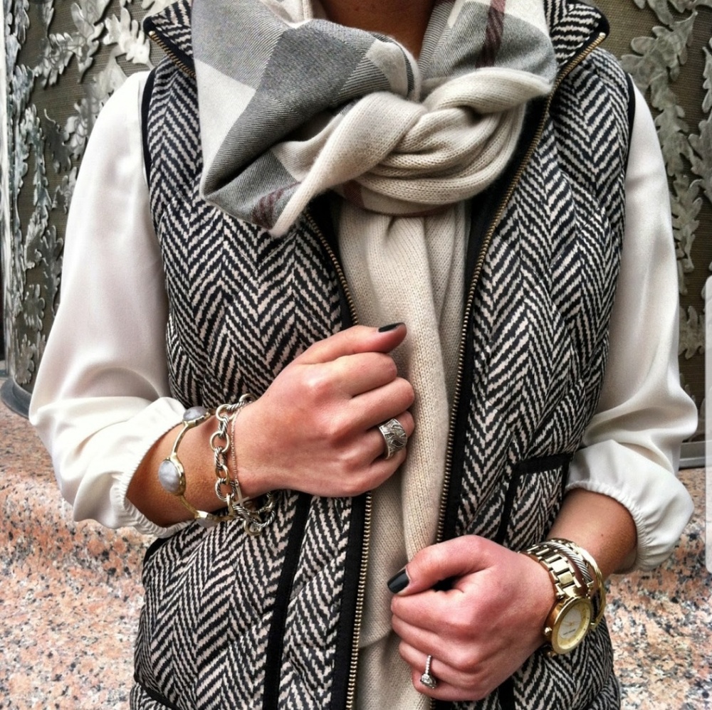 J.Crew herringbone vest